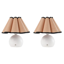 Load image into Gallery viewer, Novelty Table Lamps With Empire Shades (Set of 2) - Ivory
