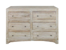 Load image into Gallery viewer, Solid Wooden 6 Drawer Double Dresser - Brown