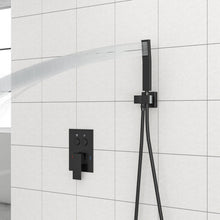Load image into Gallery viewer, Dual Shower Head System With Square Rain Shower And Rough In Valve