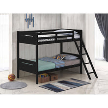 Load image into Gallery viewer, Bunk Bed With Built In Ladder, Safety Guardrails And Angled Access Step
