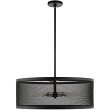Load image into Gallery viewer, 18'' Five Light Dimmable Chandelier With Shades - Black