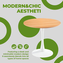 Load image into Gallery viewer, Mid-Century Tulip Table With Round Top, Pedestal Base