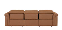 Load image into Gallery viewer, Top Grain Leather Reclining Metal USB Sofa (720429) - Chestnut