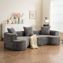 Load image into Gallery viewer, Modern Style Ultra Smooth Curved Sofa With 3 Pillows