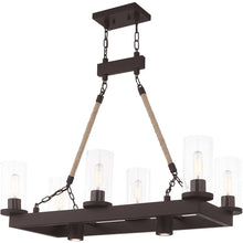 Load image into Gallery viewer, 30" Eight Light Metal Dimmable Chandelier With Shades - Bronze