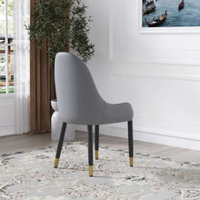 Load image into Gallery viewer, Modern Sponge-Filled Dining Chair, Solid Wood Metal Legs, Suitable For Restaurants, Living Rooms And Rooms (Set of 2)