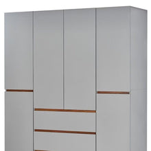 Load image into Gallery viewer, 75" Six Door Three Drawer Combo Dresser - White