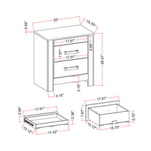 Load image into Gallery viewer, Lorenzo - Nightstand With Hidden Compartment And Handles - Silver
