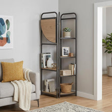 Load image into Gallery viewer, Four Tier Corner Bookcase (738642) - Brown