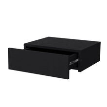 Load image into Gallery viewer, 5" Wood One Drawer Floating Nightstand - Black
