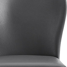 Load image into Gallery viewer, Upholstered Faux Leather Dining Chairs (Set of 2) - Gray