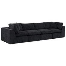 Load image into Gallery viewer, Chenille Modular Sofa Chaise With Toss Pillows (725201) - Black