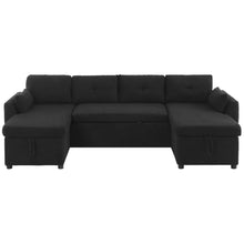 Load image into Gallery viewer, U-Shaped Sectional Sofa Bed With Storage And USB Ports
