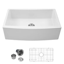 Load image into Gallery viewer, Farmhouse Sink, Apron Front Single Bowl With Arch Edge Design