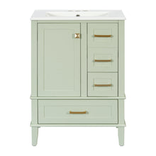 Load image into Gallery viewer, Bathroom Vanity, Modern Bathroom Cabinet With Sink Combo Set, Bathroom Storage Cabinet With A Soft Closing Door And 3 Drawers, Solid Wood Frame