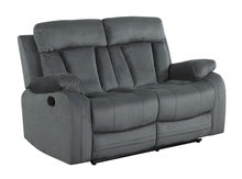 Load image into Gallery viewer, Modern Gray Fabric Loveseat - Gray