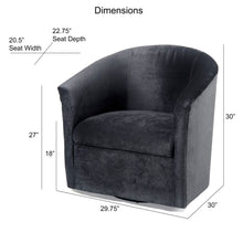 Load image into Gallery viewer, Eden - Swivel Chair With Upholstery And Hardwood Frame