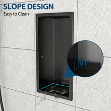Load image into Gallery viewer, Stainless Steel Shower Niche With Seamless Design For Bathroom Storage