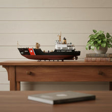 Load image into Gallery viewer, Hand Painted Model Boat (624560) - Black / White