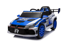 Load image into Gallery viewer, 12V4A 20W*2 One Button Start, Forward And Backward, High And Low Speed, Music, Front Light, Power Display, Two Doors Can Open, 2.4G R / C, Seat Belt Four Wheel Absorber Kids Ride On Car