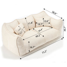 Load image into Gallery viewer, Comfortable Dual Beanbag Chair With High Resilience Foam Core For 2 People