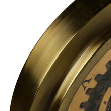 Load image into Gallery viewer, Industrial Style Round Wall Clock - Gold