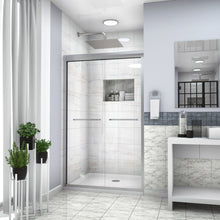 Load image into Gallery viewer, Modern Double Sliding Shower Enclosure, Tempered Glass