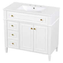Load image into Gallery viewer, Bathroom Vanity With Sink, 3 Drawers & 2 Doors