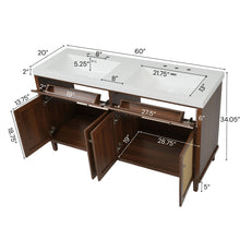 Load image into Gallery viewer, Bathroom Vanity With Double Sink, Large Storage Space