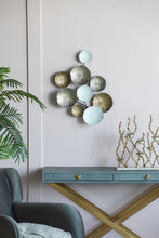 Load image into Gallery viewer, Contemporary Metal Wall Decor Accent - Golden / White