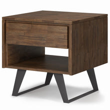 Load image into Gallery viewer, 22" Metal Square End Table - Brown