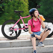 Load image into Gallery viewer, S20101 20" Kids' Bike, Boys Girls Mountain Bike Ages 8-12, 7 Speed Teenager Children Kids' Bicycles, Front Suspension Disc Brake Rear V-Brake, High Steel Frame