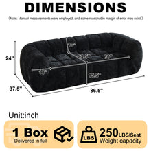 Load image into Gallery viewer, Modern Sofa With Piano Key Backrest