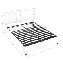 Load image into Gallery viewer, Storage Upholstered Hydraulic Platform Bed With Integrated Headboard
