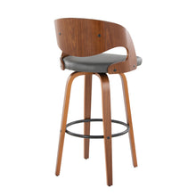Load image into Gallery viewer, Pino - Mid Century Modern Fixed Height Barstool With Swivel & Round Footrest (Set of 2)