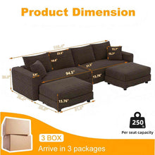 Load image into Gallery viewer, Modern Comfy Upholstered Sofa Cloud Couch & Deep Seat Couches