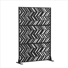 Load image into Gallery viewer, Three Panel Screen Room Divider (720117) - Black