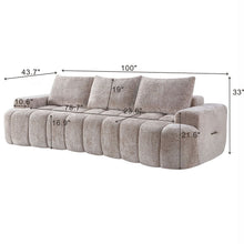 Load image into Gallery viewer, Extra Large Curved Front Compressed Sectional Sofa