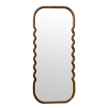 Load image into Gallery viewer, Oversized Wooden Floor Mirror With Unique Frame - Brown