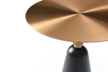 Load image into Gallery viewer, Steel Round Pedestal End Table - Rose / Gold / Black