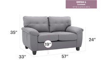 Load image into Gallery viewer, Stylish Loveseat With Padded Arms