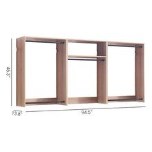 Load image into Gallery viewer, Devi - Wall Mounted Wood Closet System & Modular Design