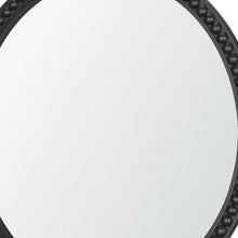 Load image into Gallery viewer, 30" Solid Beaded Round Framed Accent Mirror - Black