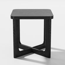 Load image into Gallery viewer, 24" Solid Wood Square End Table - Black