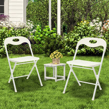 Load image into Gallery viewer, Folding Chairs, Stackable & Waterproof (Set of 4) - White