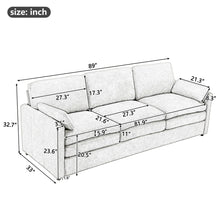 Load image into Gallery viewer, Cozy Upholstered 3 Seater Sofa With Double Cushion
