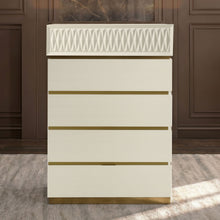 Load image into Gallery viewer, Stanley - 5 Drawer Chest With Crocodile Texture - Gray