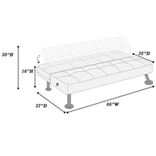 Load image into Gallery viewer, Tufted Sofa With USB Port For Living Room