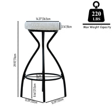 Load image into Gallery viewer, Modern Backless Bar Stools For Kitchen Island (Set of 2)