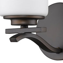 Load image into Gallery viewer, One Light Bronze And Glass Wall Sconce - Bronze